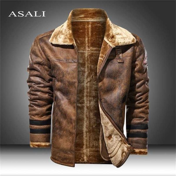 

large size 5xl sheepskin slim aviation genuine leather bomber jacket men real leather flights jacket black pilot coats 211110