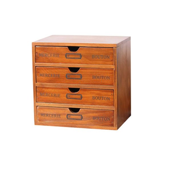 

storage drawers vintage wooden box drawer chest of jewelry cosmetics organizer office home decoration desktop