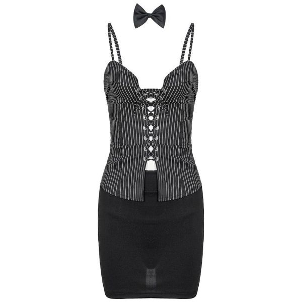 

bras sets secretary outfit seduction role play lingerie for ladies, Red;black
