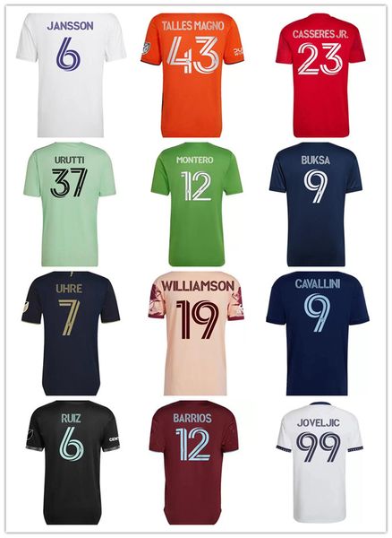 

2022 2023 lafc soccer jerseys inter miami beckham men's la galaxy chicharito higuain vela los angeles fc atlanta 22 23 united football, Black;yellow