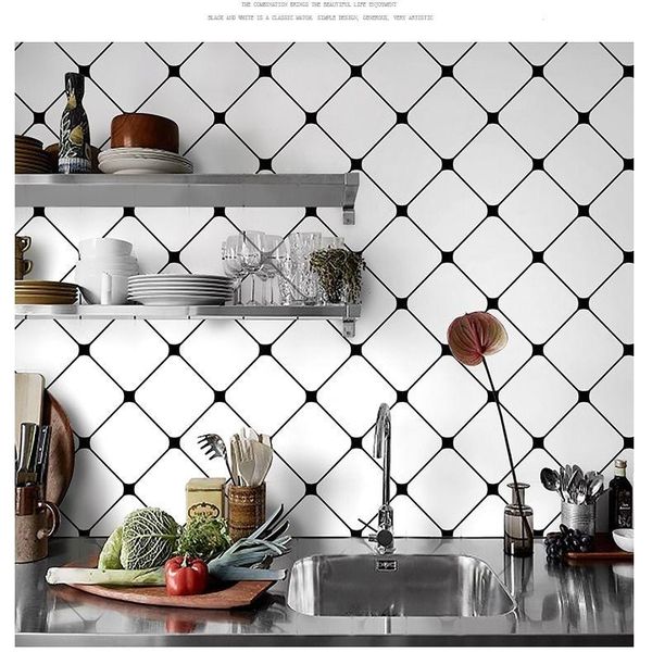 

home film pvc self-adhesive wallpaper renovation peel and stick stickers cabinet waterproof 3d removable wallpapers