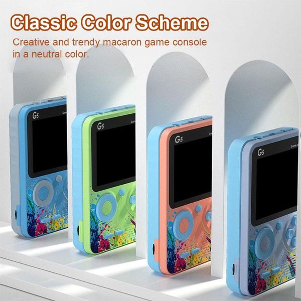 

portable game players handheld 500 games 3.0 inch consoles g5 retro player mini gaming console hd lcd screen two roles gamepad birthday gift