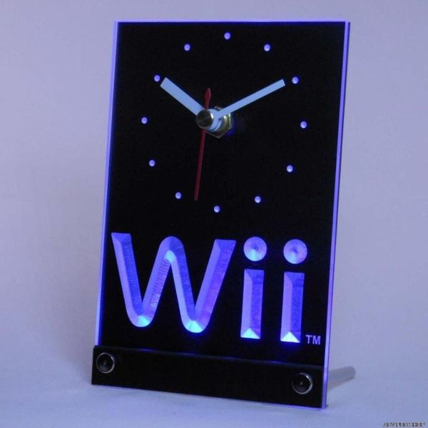 

wall clocks tnc0194 wii game room table desk 3d led clock