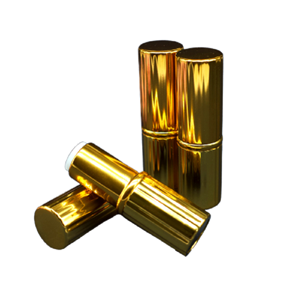 

storage bottles & jars 12.1mm empty gold lip tube alumnium lipstick magnetic buckle container round cosmetic 10pcs/lot