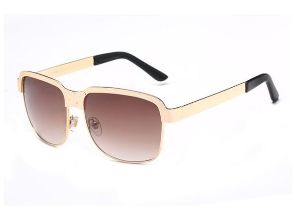 232 occhiali da sole da uomo dal design classico Moda cornice ovale Rivestimento UV400 Lenti in fibra di carbonio Gambe stile estivo Occhiali con scatola