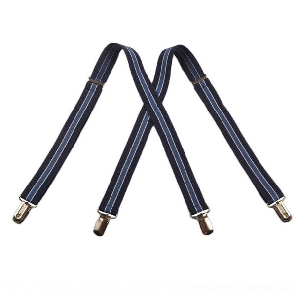 

dqjt 2021suspenders rubber band sling rubber band children's universal strap clip x-type 4-clip strap box sling, Black;white