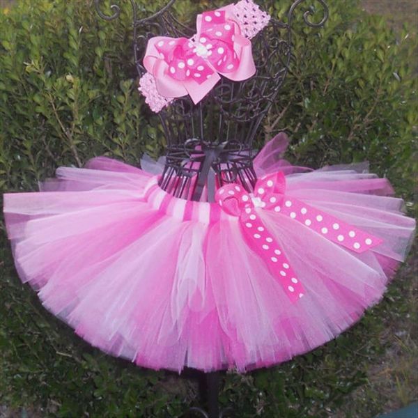 

lovely girls tutu infant baby womens skirt 100% handmade fluffy ballet tutus tulle pettiskirts with dots bow and hairbow kids, Blue