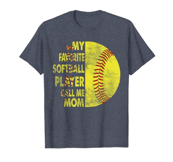 

My Favorite Softball Player Calls Me Mom T-Shirt, Mainly pictures