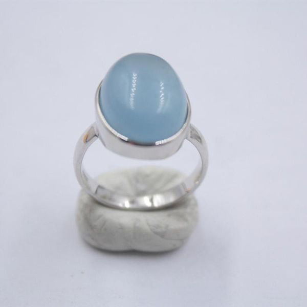 

cluster rings real aquamarine blue ring female s925 sterling silver square for goddess day gifts us 7-10 cahrm, Golden;silver