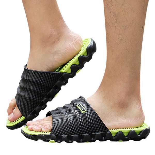 

slippers men shoes summer fashion outdoor breathable casual beach sandal flip flops slipper #20, Black