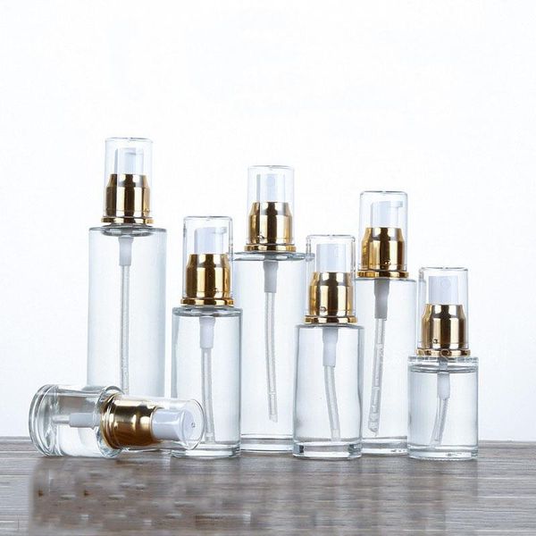 

storage bottles & jars 20ml 30ml 40ml 50ml 60ml 80ml 100ml cosmetic container refillable bottle glass spray lotion pump packaging emulsion 8
