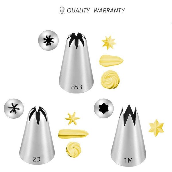 

baking & pastry tools decorating tolls russian icing piping nozzles medium size various cake cream mouth cupcake decorator rose