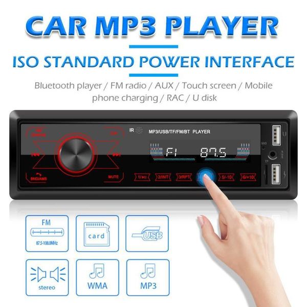

car audio m10 1 din stereo mp3 player in dash aux-in fm radio receiver head unit bluetooth handscall multifunction music