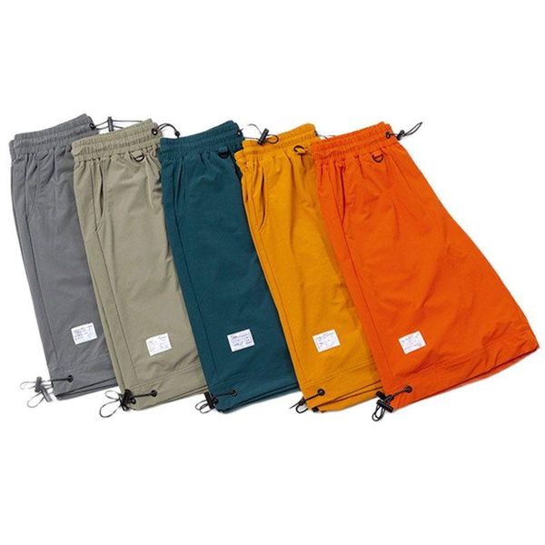 

men's shorts 5pcs mens casual fitness solid color pocket sports pants summer fashion workwear, White;black