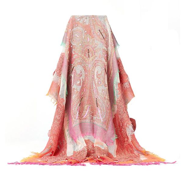 

scarves winter 100% wool scarf women luxury warm shawls and wraps for ladies pashmina bride bridesmaid natural, Blue;gray