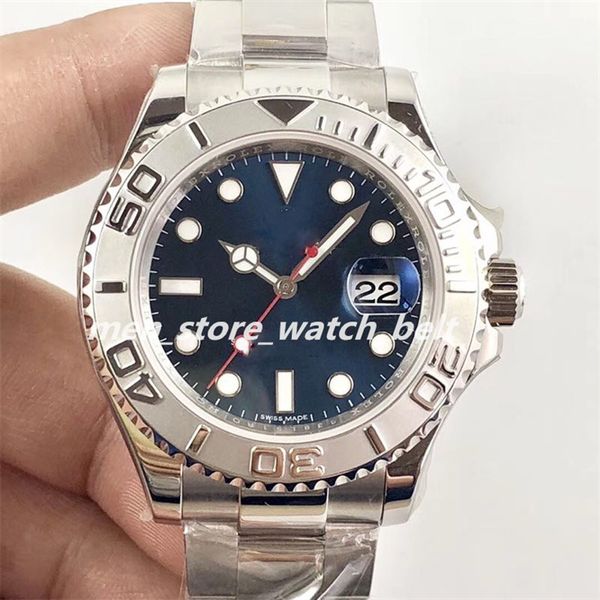 

bp factory luxury wristwatches yachtmaster 116622 40mm eta 2813 movement blue luminescent automatic mechanical men's automatic wristwat, Slivery;brown