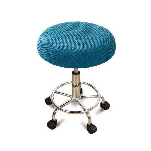 

solid color round chair covers dining room bar stool elastic seat slipcover protector cover decor