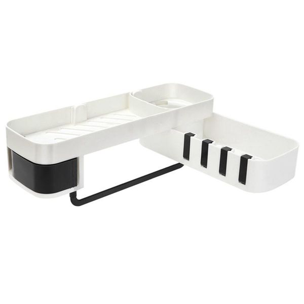 

corner shower shelf bathroom shampoo holder kitchen storage rack organizer wall mounted & organization