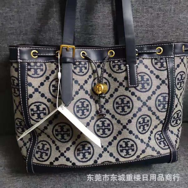 

small jacquard tote bag women's fashion large capacity canvas shopping single shoulder hand purses