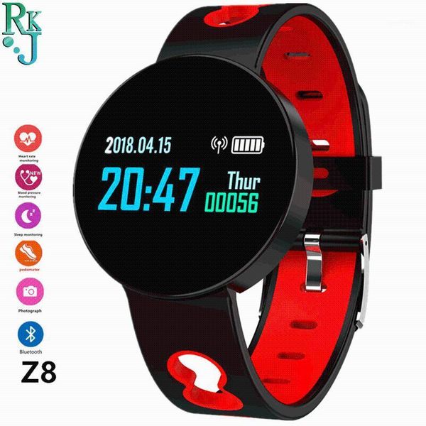 

smart wristbands z8 watch round screen blood pressure heart rate sleep detection multi-sports anti-lost reminder bracelet1