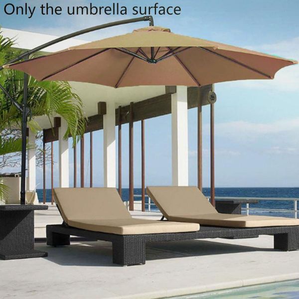 

tents and shelters outdoor sunshade garden umbrella parasol cloth polyester graden pool anti-uv diameter 3 meters beach replacement canopy