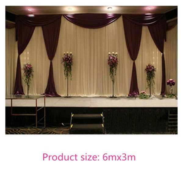 

party decoration 3mx6m swags of backdrop valance wedding stylist background
