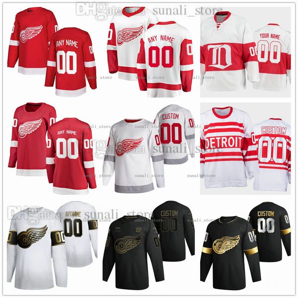 

stitched hockey jerseys 27 michael rasmussen 23 lucas raymond 37 carter rowney 48 givani smith 22 mitchell stephens 24 pius suter 79 kirill, Black;red