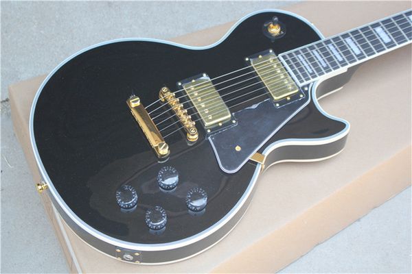 

black 6 strings electric guitar, delivery, support customization guitars