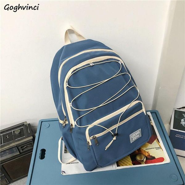 

backpack 5 colors reflective backpacks large capacity water-proof nylon bag students stylish preppy style book school lapbags