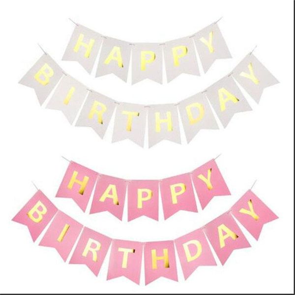 

party decoration multi themes happy birthday banner baby shower decorations po booth bunting garland flags