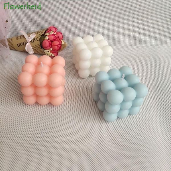 

cube candle home fragrance geometric shape decoration creative candles scented