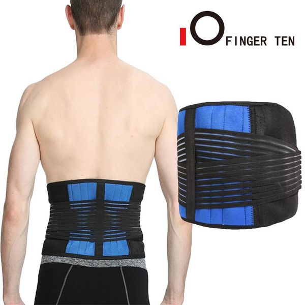 

adjustable breathable waist support belt lower back for men women orthopedic lumbar corset brace protection drop, Black;gray