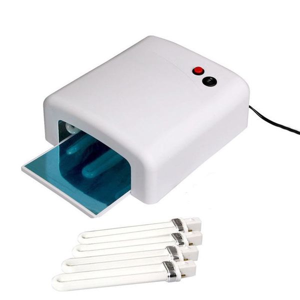 

nail dryers pro polish dryer lamp 36w led uv gel acrylic curing light spa kit with 4 tubes cnt 66