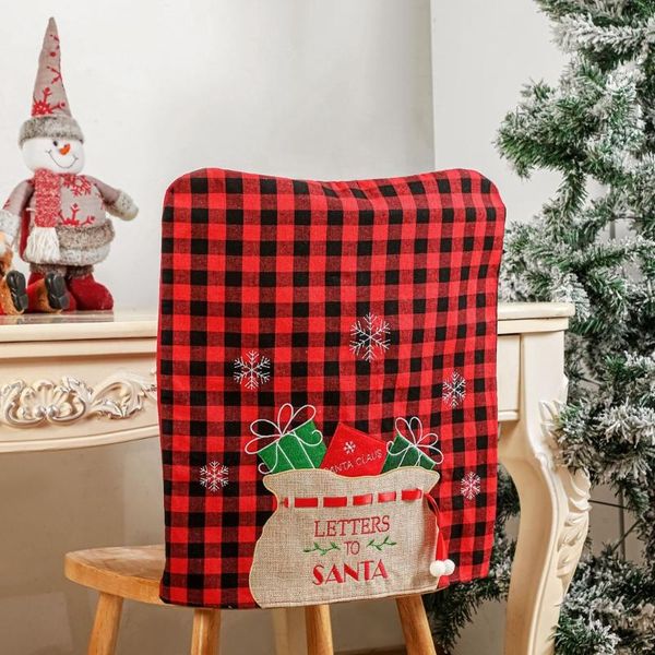 

chair covers mxlb christmas dining slipcover lattice back cover for indoor xmas decor el banquet home party supplies