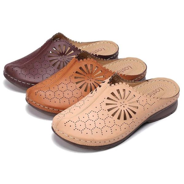 

monerffi handmade retro women shoes sandals 2021 summer genuine leather solid slippers female flip flops zapatos mujer, Black