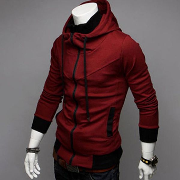 

men's jackets 2021 autumn jacket cultivate paragraph color matching male's hooded, Black;brown