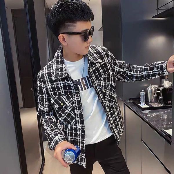 

men's coats in spring and autumn vests, Black;white