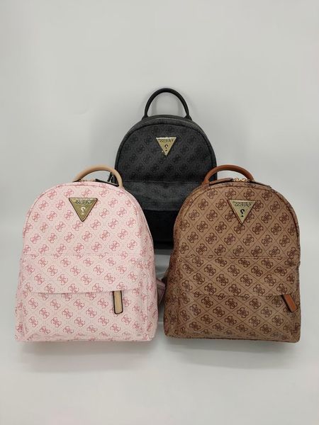 

gs new simple solid color printed old flower large capacity backpack schoolbag mommy bag