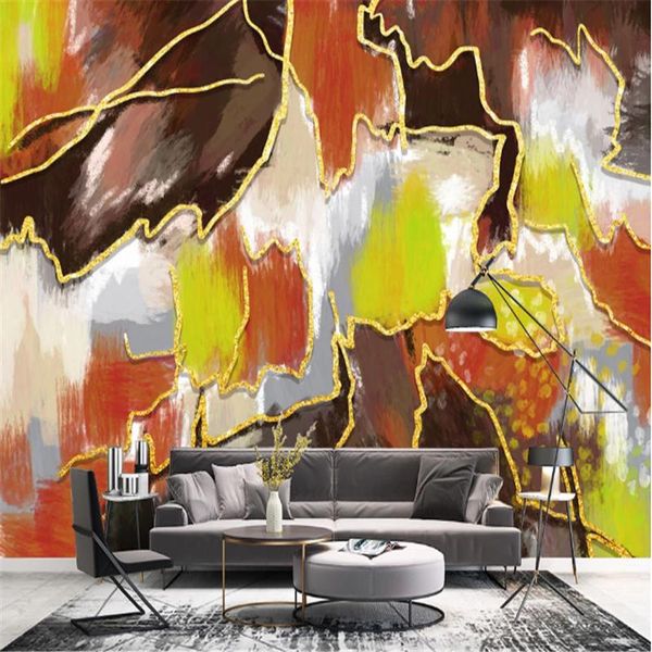 

wallpapers custom abstract nordic style tv background oil painting art wall murals pictures for living room bedroom home decor
