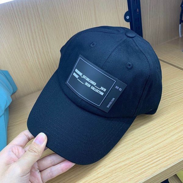 

21ss we11done hats large label alphabet baseball caps curved brim duck tongue men's and women's cap casual street style hat, Blue;gray