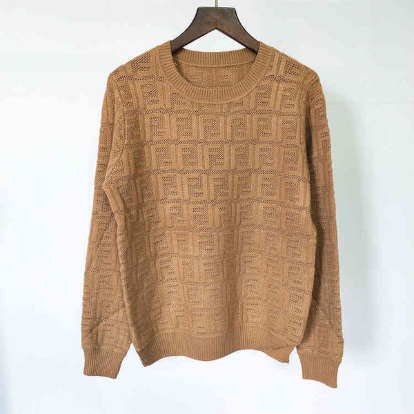 

autumn and winter jacquard letter round neck long sleeve knitted for women, White;black