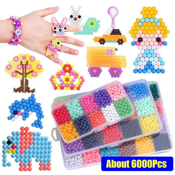 

4.5mm antistress beads cute creative magic refill puzzle aquabeads water spray beads boxed ball children games 3d diy education