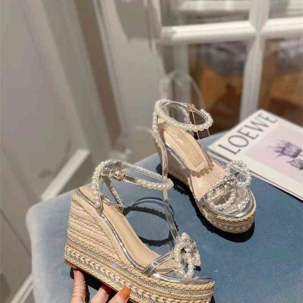

80% off shoes new fashionbrand women platform wedges sandals peep toe hasp ankle strap shoes for summer chaussure, Black
