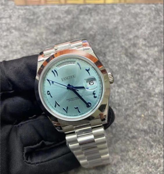 

bp factory version watch 2813 movement v2 blue dial 228206 silver oyster stainless steel strapp sapphire glass 40 mm dive menes watches, Slivery;brown
