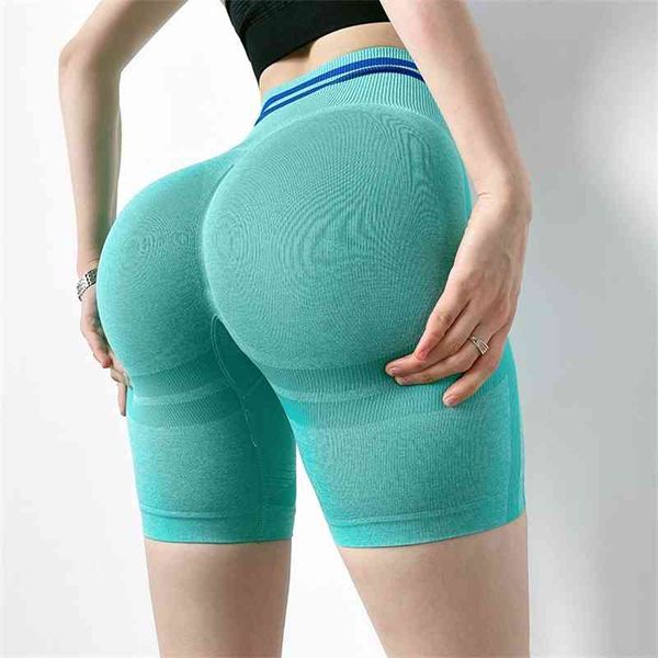 

ins sports shorts women's summer fitness net red anti light fast dry high waist yoga capris with thin hips, Black;white
