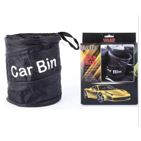 

other interior accessories car trash storage bin spiral durable bucket folding can versatility leak-proof rubbish practical