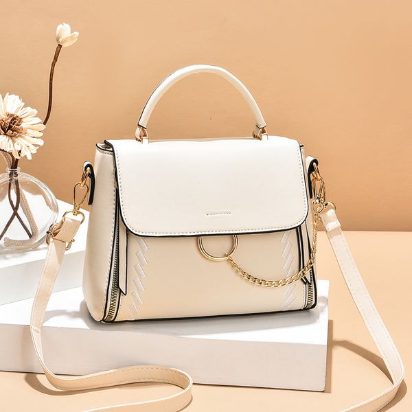 

handbag small square bag women's summer 2021 fashion embroidery simple one shoulder messenger for commuting, Black;red