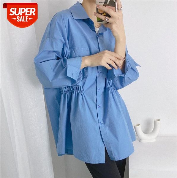 

women's shirt design niche elastic waist women korean style thin #nm6e, Black;gray