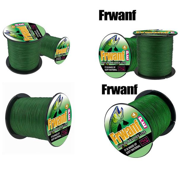 

frwanf 4 braid 100m pe braided fishing line strand super strong multifilament thread for carp