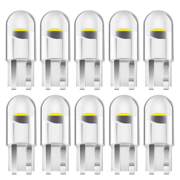 

emergency lights 10pcs t10 w5w wy5w 168 501 192 2825 cob led car wedge parking light side door bulb instrument lamp auto license plate